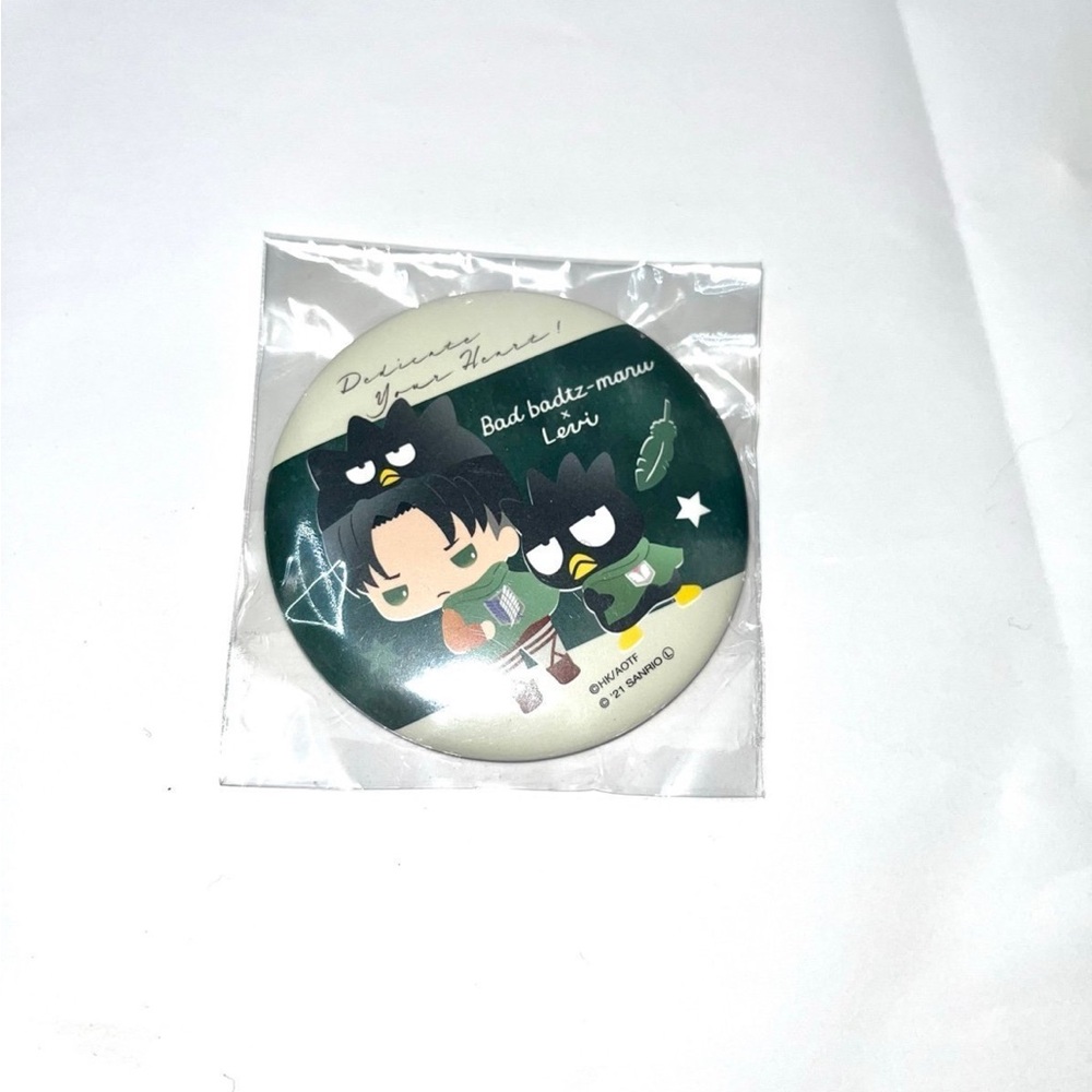 Attack on Titan Levi Sanrio pin badge
